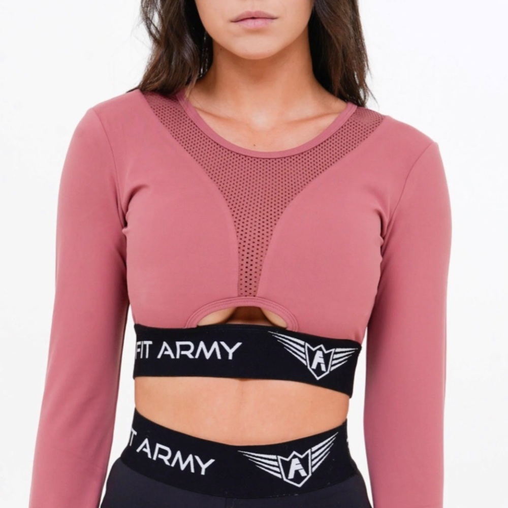 Brand new Fit Army long sleeves / crop top / open back